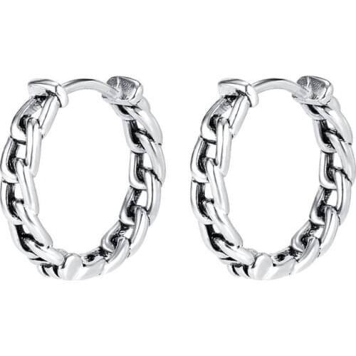 New Arrival Fashion Chain Stud Earrings Stainless Steel Jewelry For Man Gift Not Fade Drop Shipping