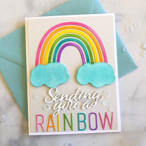 New Rainbow stripes metal Cutting Dies Stencils DIY Scrapbooking Paper/photo Cards Embossing Dies