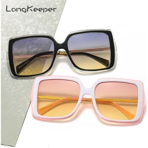 Fashion Oversized Square Sunglasses Women Luxury Brand Big Frame Ladies Shades Sun Glasses Female Vintage Eyewear Oculos De Sol