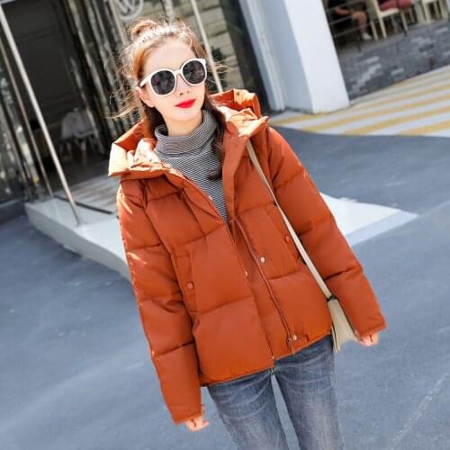Winter Parkas Women 2021 Casual Solid Thick Warm Jackets Coats Hooded Collar Pockets Ladies Down Outwear Chaquetas Parkas Mujer