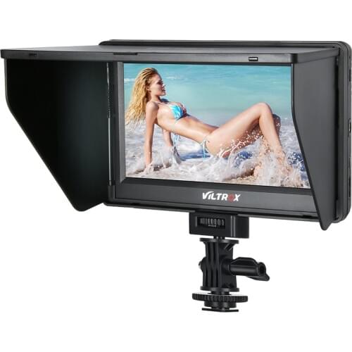 Viltrox 7'' DC-70 II 1024*600 HD LCD HDMI AV Input Camera Video Monitor Display field monitor for Canon Nikon DSLR BMPCC