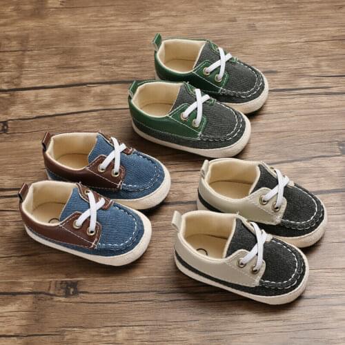 Casual Baby Summer Shoes Newborn Causal Denim Soft Sole Sneakers Prewalker 0-18M Bow Anti-slip Shoes Infant Prewalker Sneaker