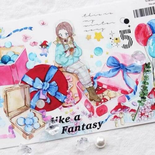 Lovely Weekend Clear PET Tape for Card Making Bullet Journal DIY Scrapbooking Decorative Stickers