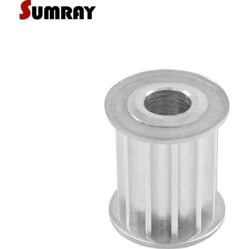 SUMRAY 5M 12T Timing Belt Pulley 21mm Belt Width Pulley Wheel 5/6/6.35/8/10mm Inner Bore For 20mm Belt Width Timing Belt 2PCS