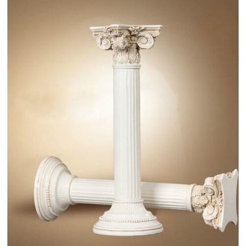 Roman Columns 2 Pieces / 1 Lot European-Style Ornaments Retro Room Decoration Resin Handicrafts Business Birthday Wedding Gifts