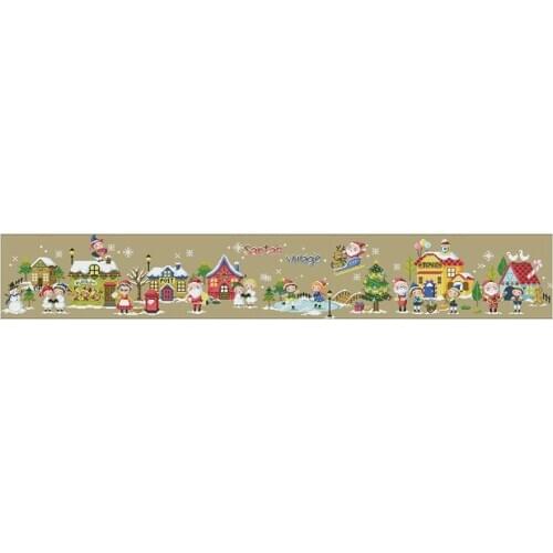 Christmas carnival patterns Counted Cross Stitch 11CT 14CT DIYChinese Cross Stitch Kits Embroidery Needlework Sets