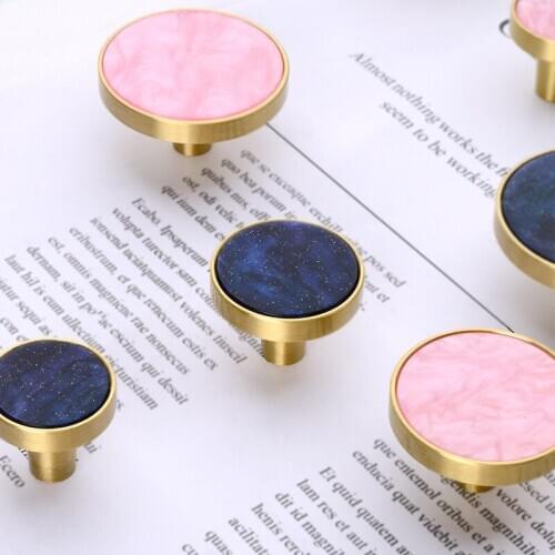 Pure copper drawer handle brass gold Nordic modern minimalist cabinet wardrobe cabinet door handle furniture accessories