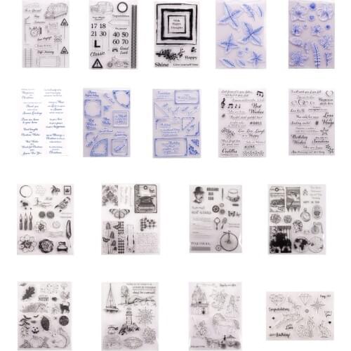 Letters Silicone Clear Stamps 2020 DIY Scrapbooking Embossing Photo Album Decorative Paper Card Arts Craft Supplies