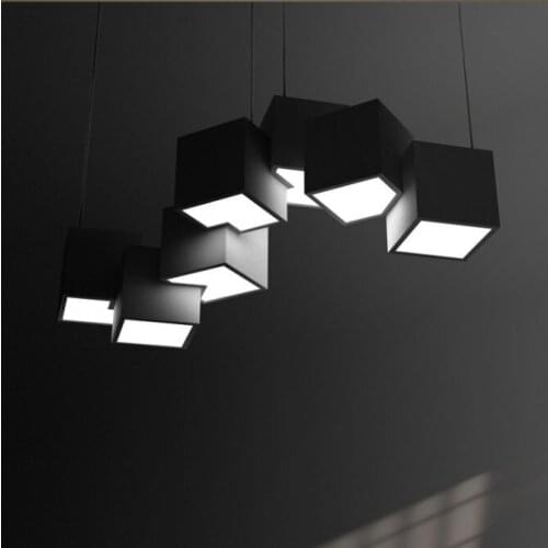 Modern crystal led light black pendant lamp design lamp modern led chandelier hanglampen lampes suspendues lamparas de techo