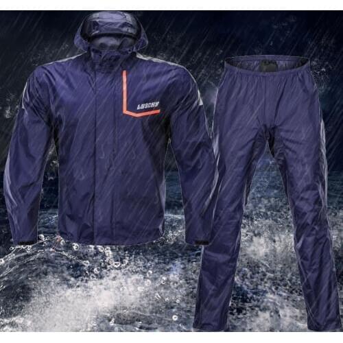Supper Waterproof Motorcycle Raincoat Reflective Safety Wearable Nylon Motocross Racing Rain Suit jacket poncho chubasquero
