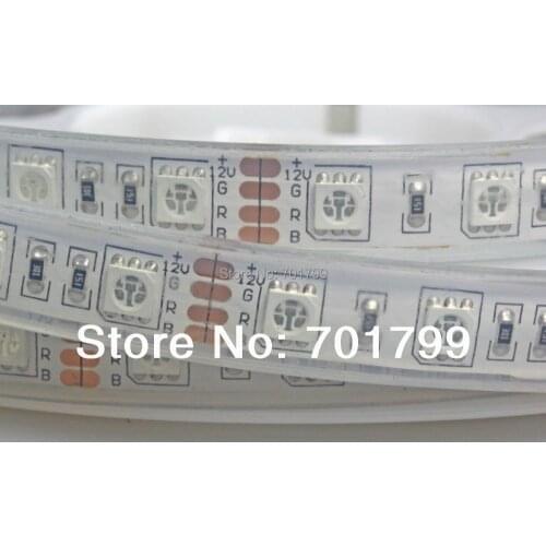 LED strip 5050 SMD 12V flexible light 60LED/m,5m 300LED,White,White warm,Blue,Green,Red,Yellow;RGB;with epoxy resin filled;IP68