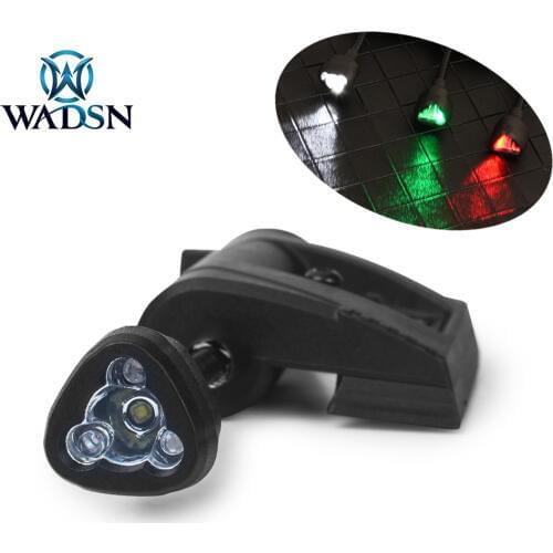 WADSN Airsoft Tec Charge Pro MPLS Helmet Signal Light Airsoft Helmet Wapen Light Led Red Green White IR LED Softair Illumination