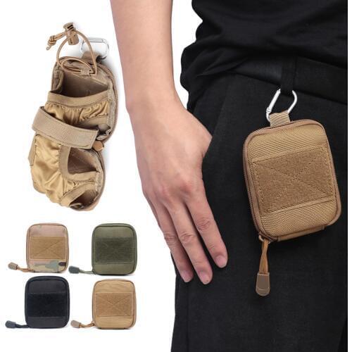 Tactical Molle Water Bottle Pouch Folding Travel Water Bottle Holder Bag Outdoor Hydration Carrier for Camping Hiking Fishing