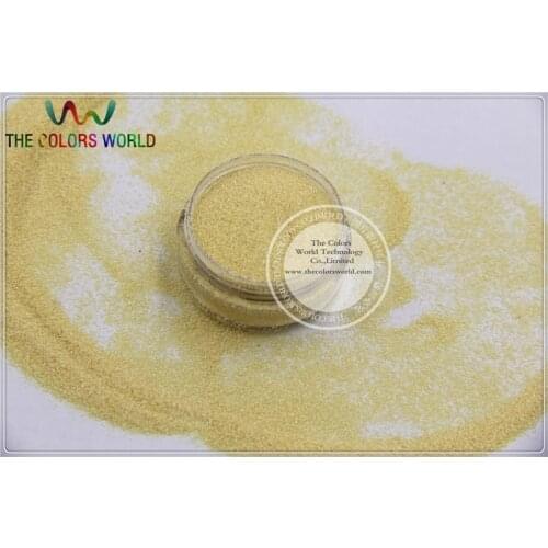 TCH602 0.2MM Size 008 Mate Light Yellow Colors fine glitter dust for nail Art or other DIY decoration