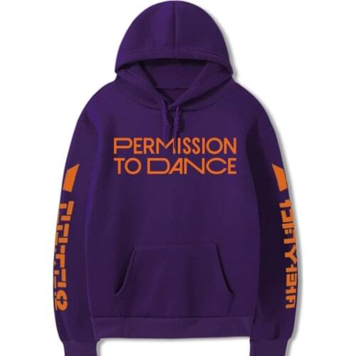 Bangtan permission to dance Hoodie European and American street Harajuku Hoodie Couple Hoodies Sudadera Mujer hoody