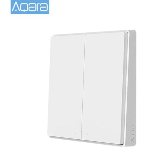 Aqara D1 Smart Wall Switch Zigbee Wireless Remote Control Light Switch Neutral Fire Wireless 1/2/3 Button For Mijia HomeKit APP