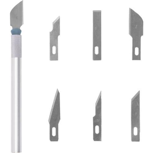 6 Blades Replacement Wood Carving Tools Fruit Food Craft Scalpel Cutting Tool Engraving Knife PCB Repair DIY Hand Tools