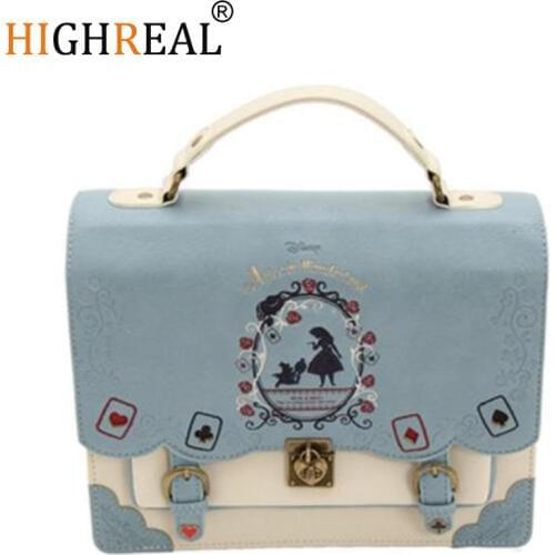 Women Backpack Girl Alice Bag in Wonderland School Backpack Bag Women Shoulder Bag sac a dos Mochila bolsos