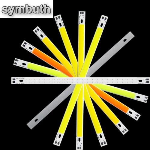 10pcs/Lot DC12V Input 200x10mm COB LED Strip Bar Lights Source 10W Lamp 7 Colors Available 200mm Length COB Bulb Chip for Car