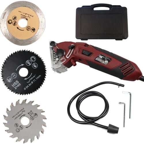 400W Metal Chainsaw Mini Circular Saw Electric Wood Cutting Tool for Woodworking Portable Cutting Machine Home DIY Power Tools