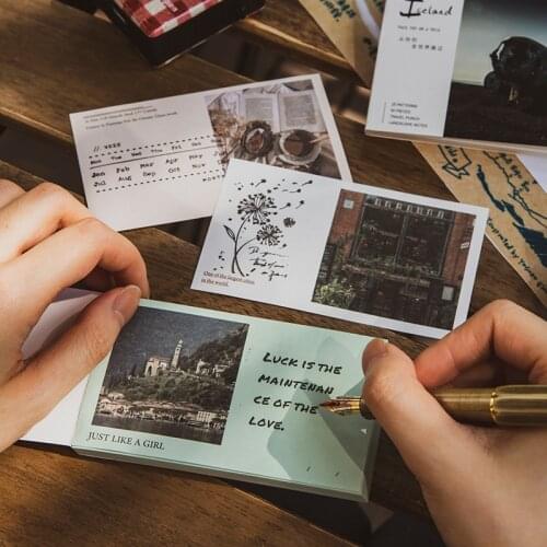 50 sheets Vintage decor travel Diary Journal Paper Creative Stationery arte craft paper DIY Scrapbooking material Package