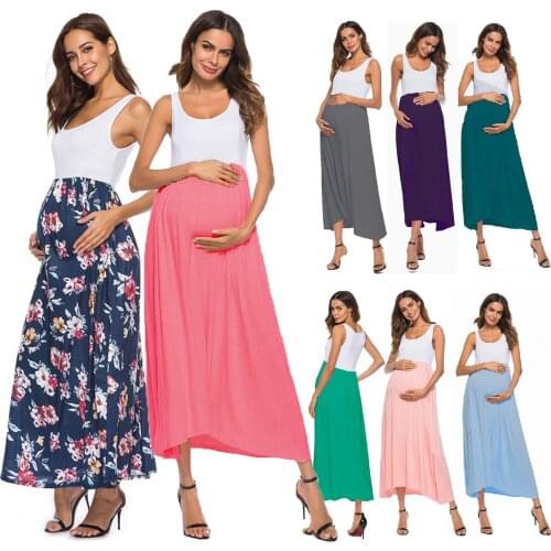 #57 8 Colors Pregnancy Dress Women Summer Clothes Sleeveless Vest Soild Color Maternity Casual Sexy Dress Для Беременных