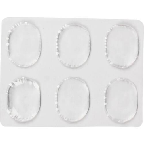 6pcs/set Snare Drum Mute Pad Drum Damper Gel Pads Snare Tom Drum Muffler Mute Transparent Percussion Instrument Accessories #8