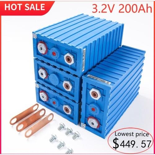Grade A 3.2v 200Ah CALB LiFePO4 Rechargeable Battery pack Brand new 24V 48V 200AH Lithium iron Phosphate Packs Solar Battery
