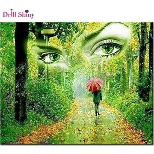 Diamond embroidery Natural Forest girl 5d diamond painting,full diamond mosaic picture of rhinestones cross-stitch christmas art