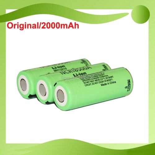 Free shipping !!10PCS/LOT 2015 Version Original 3.6V 18500 NCR18500A 2040mAh Li-ion Battery For Panasonic
