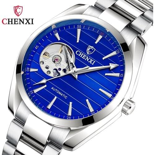 Skeleton Watch for Men Automatic Mechanical Watch Stainless Steel Tourbillon Sport Clock Casual Business WristWatch Reloj Hombre