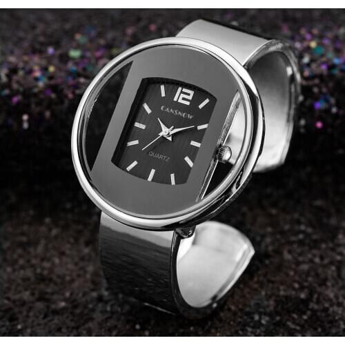 Women watches 2019 Luxury Brand bracelet watch Silver Black Dial womens watch Quartz Clock relogio feminino zegarki