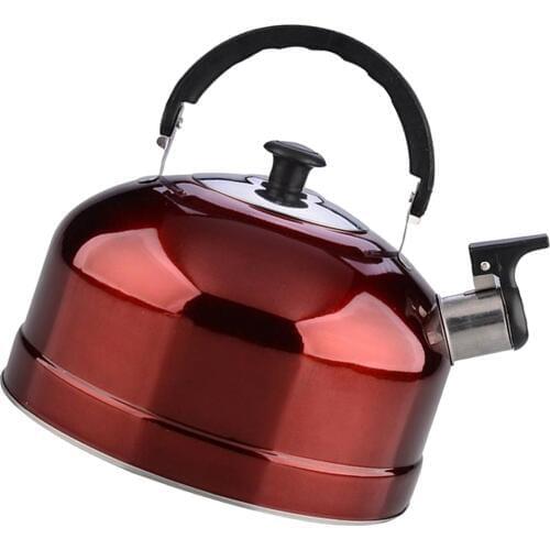 Whistling Kettle Stainless Steel Teapot Stovetop Fast Boil Water Coffee 4L Whistling Tea Kettle Camping Kitchen Kettles Tea Pot