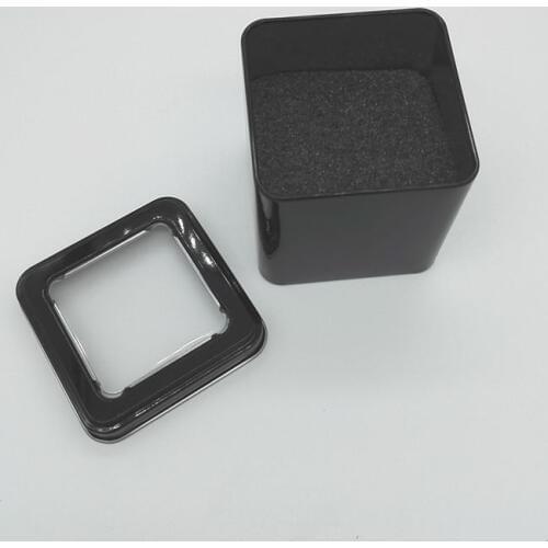 Watch Box Storage Case Iron Metal Transparent Window Top Display Gifts TIn F20173600