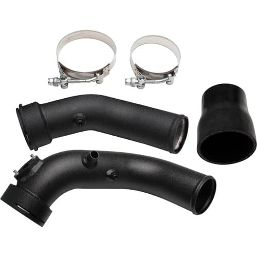 Black Air Intake Turbo Charge Pipe Aluminum Alloy Replacement For BMW F30 335i 435 M135 F20 M2 F87, New