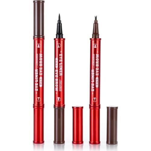 Black Eye Liner Liquid Pencil Quick Dry Waterproof Eyeliner Uniform Color Soft Brush Professional Eye Makeup Long-lasting TSLM2