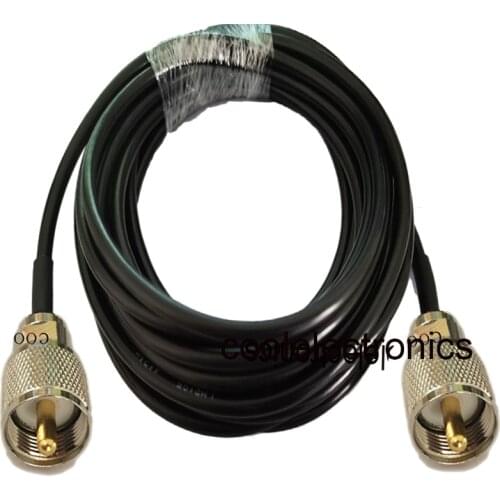 Long UHF PL259 Male to Long UHF PL259 Plug LMR195 for Car Mobile Radio Antenna Coax Cable 50cm 1/2/3/5/10/15/20/30m