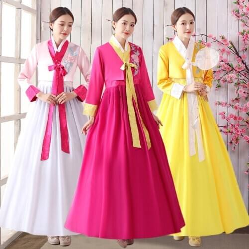 Korea Hanbok Costume Folk Dance Performance Clothing Minority National Court Princess Dress Women Hanbok Cosplay Costumes SL2261