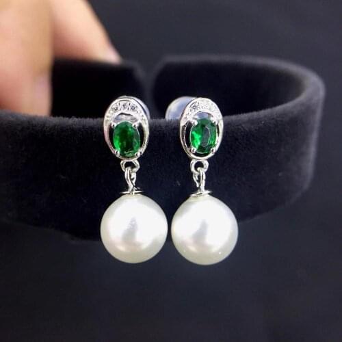 DIY Mounts 925 Sterling Silver Earrings Findings Settings Base Mountings Parts for Coral Pearls Agate Crystal Stones Jade