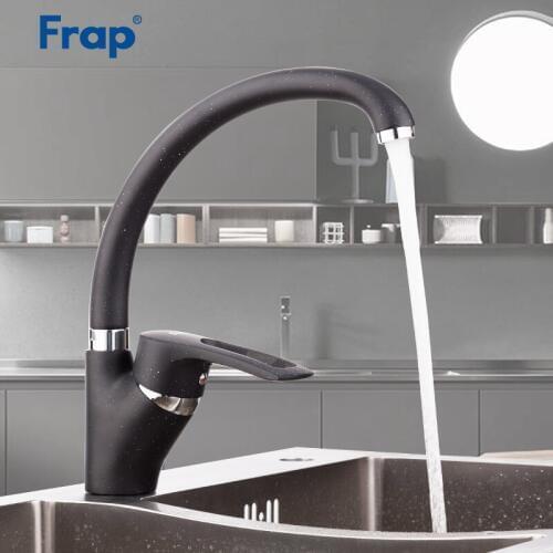 FRAP Kitchen Faucet 4 color brass spray painting kitchen sink faucet mixer faucet water taps mixer modern sink faucet tapware
