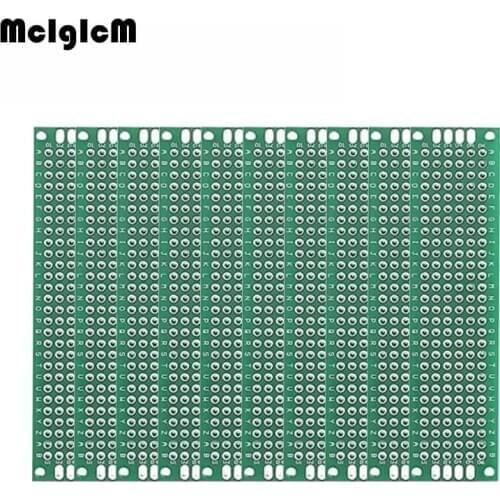 MCIGICM 200pcs Double Side Prototype PCB diy Universal Printed Circuit Board 2x8cm
