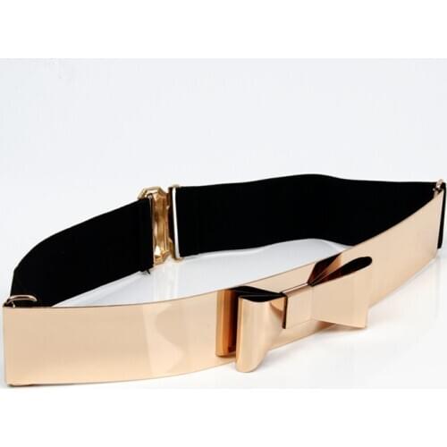 Metal waistband New Fashion Hot Sale Belt women Butterfly decorative buckle mirror sequins elastic belts for women BL32