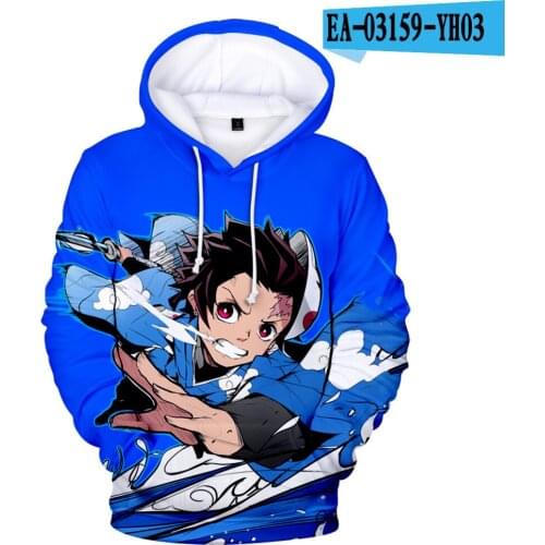 2021 Anime Demon Slayer 3D Hoodies Sweatshirts Men Woman Fashion Hooded Casual Street Pullovers Tracksuit Clothing
