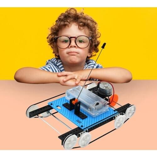 DIY Electric Tank Materials Assemble Projects Science Experiment Model Kit Creative Educational Teaching Equipment