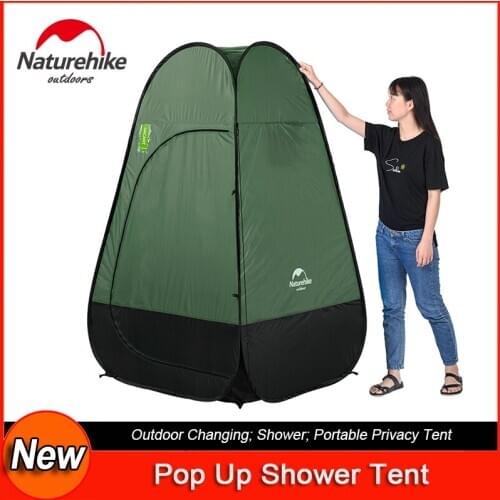 Naturehike Pop Up Privacy Shower Tent Portable Outdoor Shelter Camp Toilet Changing Dressing Room 190cm Tall with Carrying Bag
