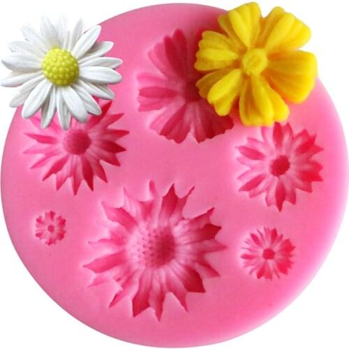 New 3D Flower Silicone Molds Fondant Craft Cake Candy Chocolate Sugarcraft Baking Tool Mold Cake Decorator