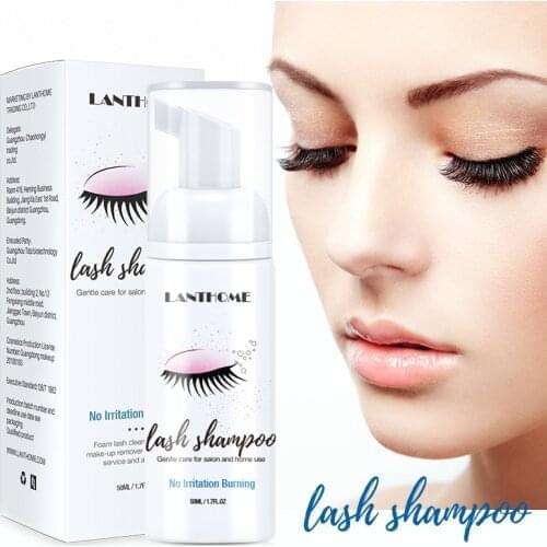 Eyelashes Cleaning Foam Tools Eyelash Shampoo Eyelashes Foam Cleaner Eyelash Extension Cleanser Shampoo No Stimulation TSLM2