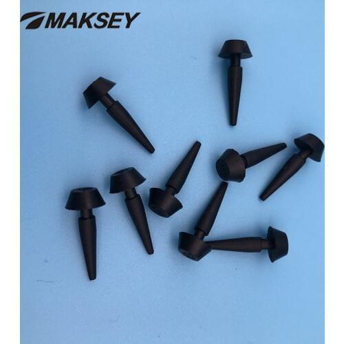 MAKSEY Silicone rubber stoppers 2.5mm 3.5mm Round Male Plug o-ring water High temperature Sealed Gasket Customized rubber parts