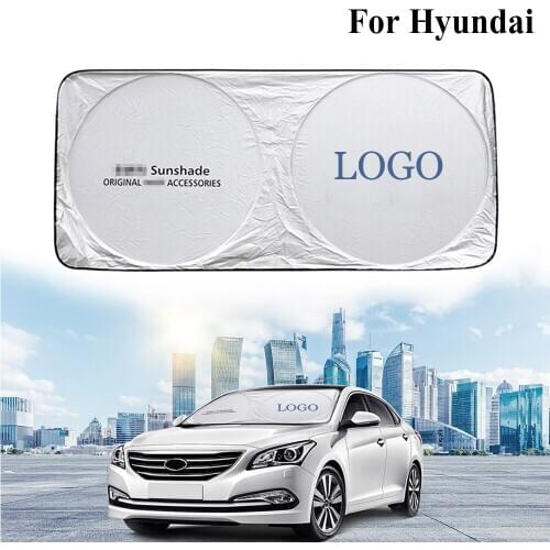 Car Windshield Sunshade Summer Window Protection Visor Cover Sun Shade Front Rear For Hyundai Accent Elantra Tucson i30 Sonata