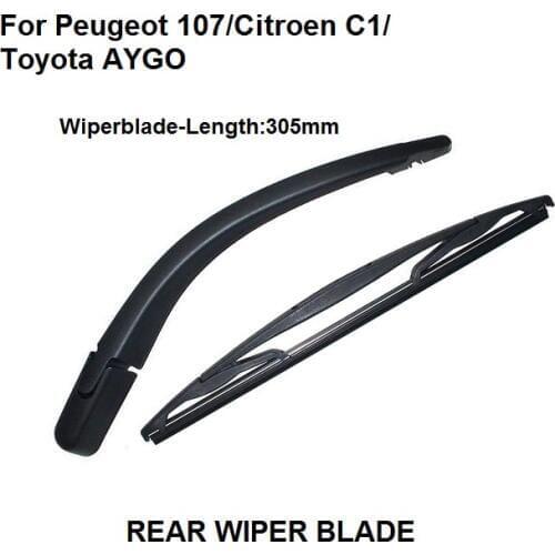 FOR Citroen C1 MK1 2005+ Rear Windshield Window Wiper Arm + Blade 350mm Set New